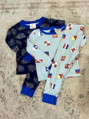 Nautical long sleeve pajamas, Beaufort Bonnet Company and Hanna Andersson
